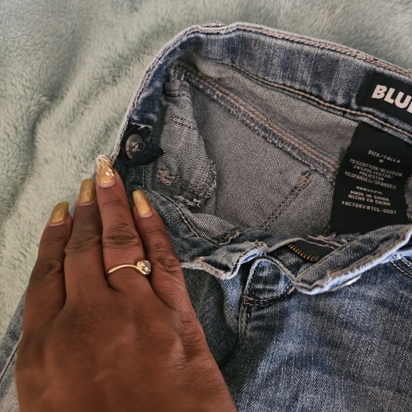 Blue Spice Kid's Distressed Blue Jeans - Picture 5 of 7